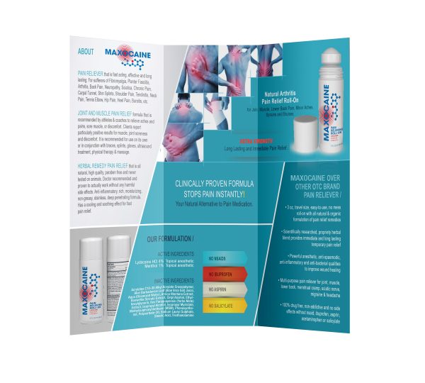 MAXOCAINE Pain Reliever Roll-On-Brochure