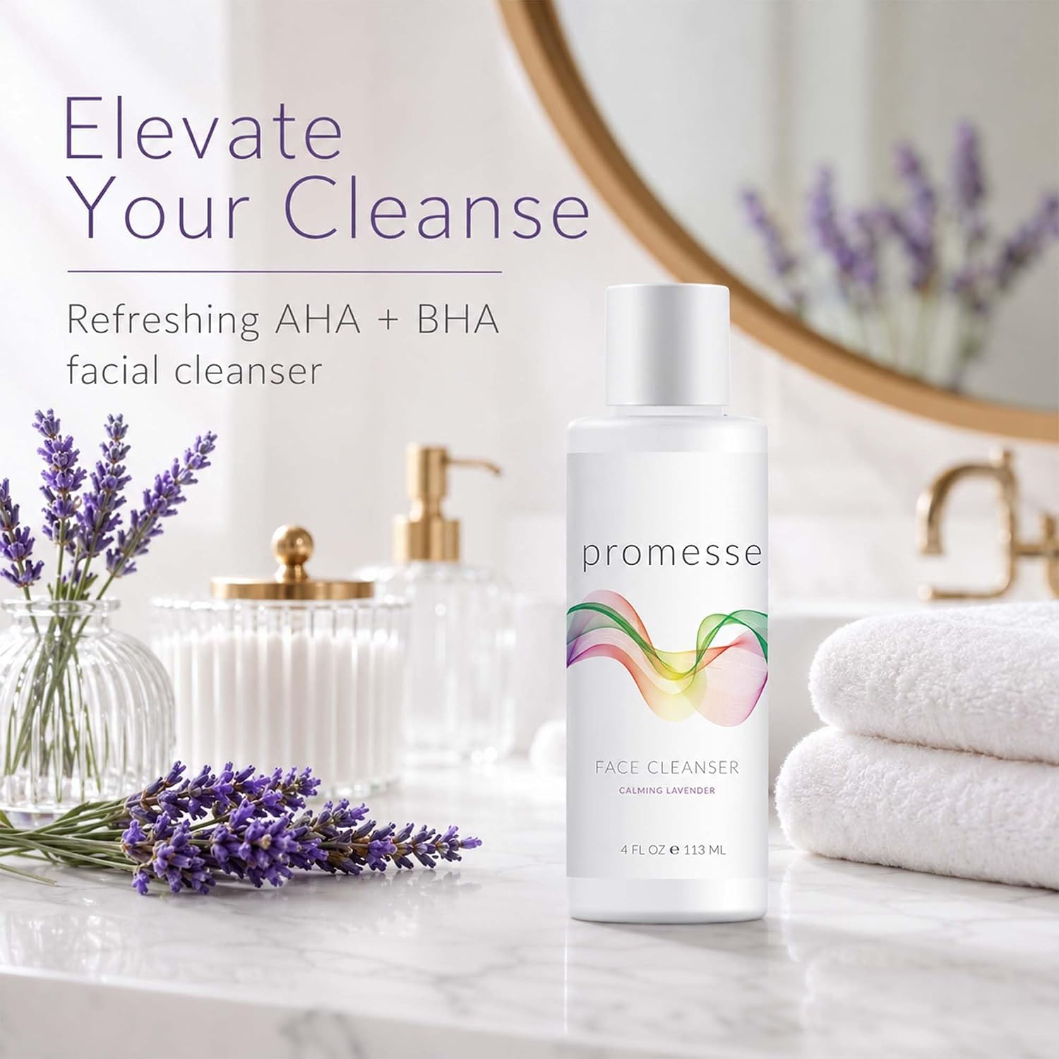 Facial Cleanser Gel for Sensitive Skin | Lavender | 4fl - Image 4