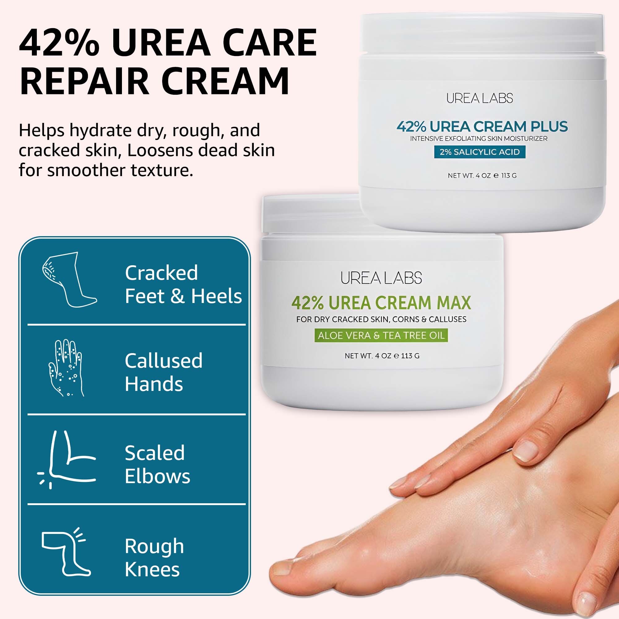Moisturizing Urea Cream Bundle for Foot Repair | 42% Plus & Max - Image 8