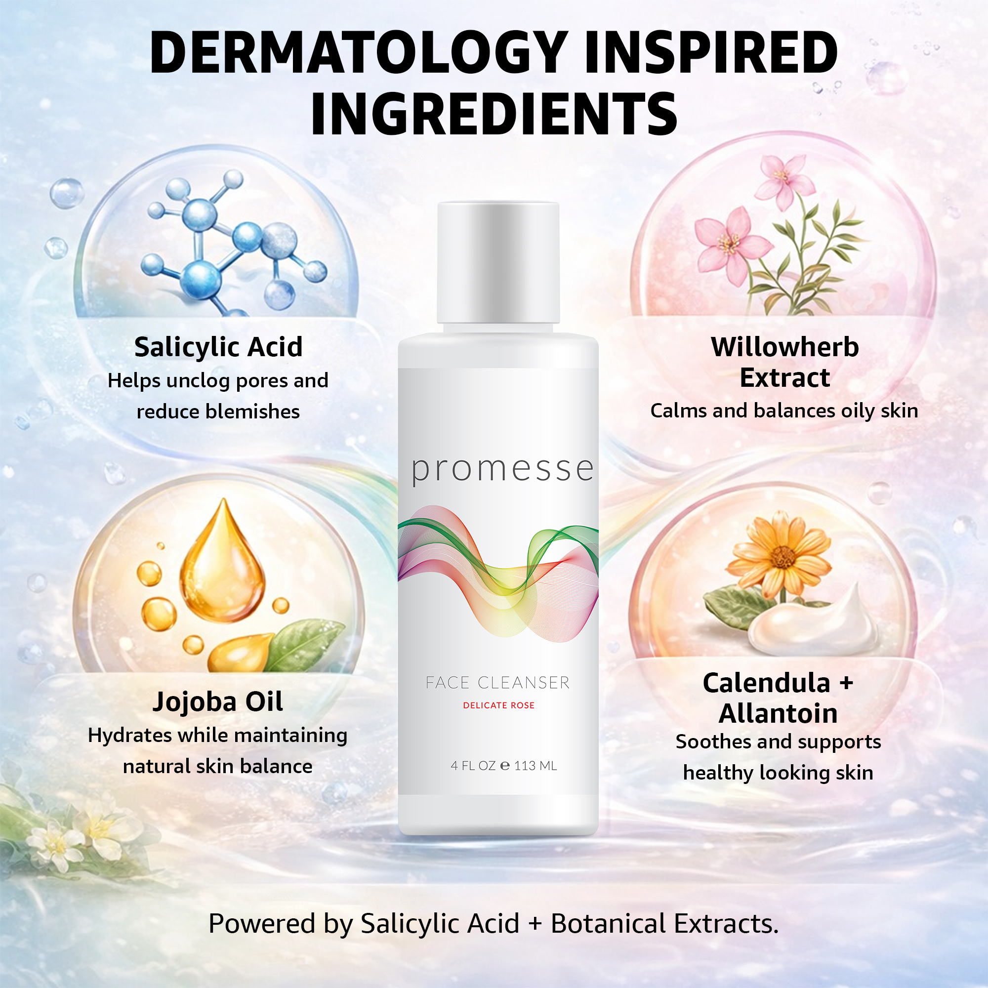 Promesse Facial Cleanser Bundle | 4 Face Wash Gels - Image 6