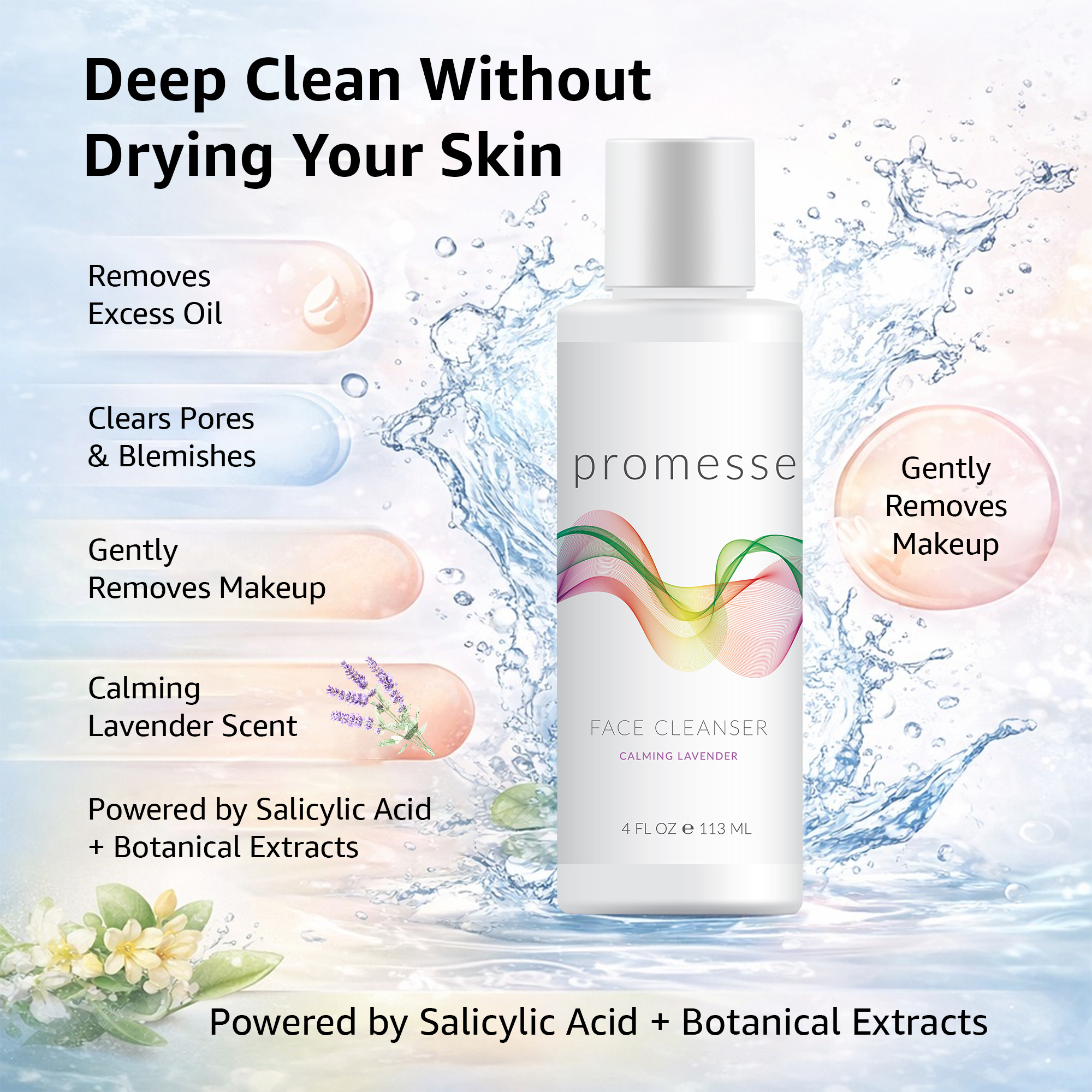 Promesse Facial Cleanser Bundle | 4 Face Wash Gels - Image 7